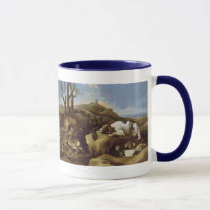 Tasse: Spaniels, die Kaninchen in den Dünen Tasse
