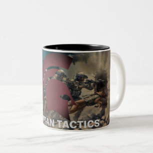 Tasse spartiate de la tactique avec l'art.