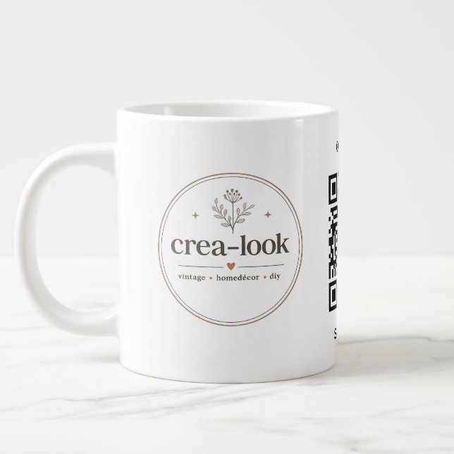 tasse spéciale code QR de l'entreprise (Gauche)