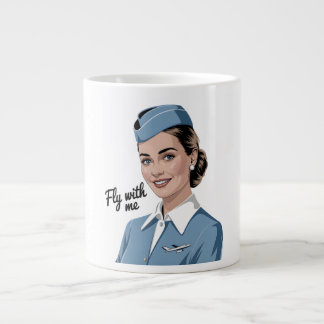 Tasse spéciale d'hôtesse de l'air scandinave