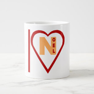 Tasse Specialty Jumbo weiß ILOVE NOEL