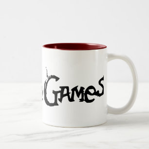 Tasse: Spinnennetz-Spiele Zweifarbige Tasse