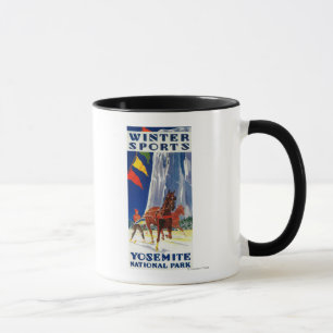 Tasse Sports d'hiver chez Yosemite PosterYosemite, CA