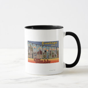 Tasse Springfield, le Massachusetts - grande lettre