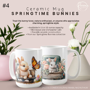 Tasse "Springtime Bunnies" zur Keramik