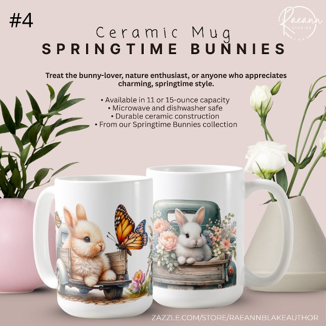 Tasse "Springtime Bunnies" zur Keramik (Von Creator hochgeladen)