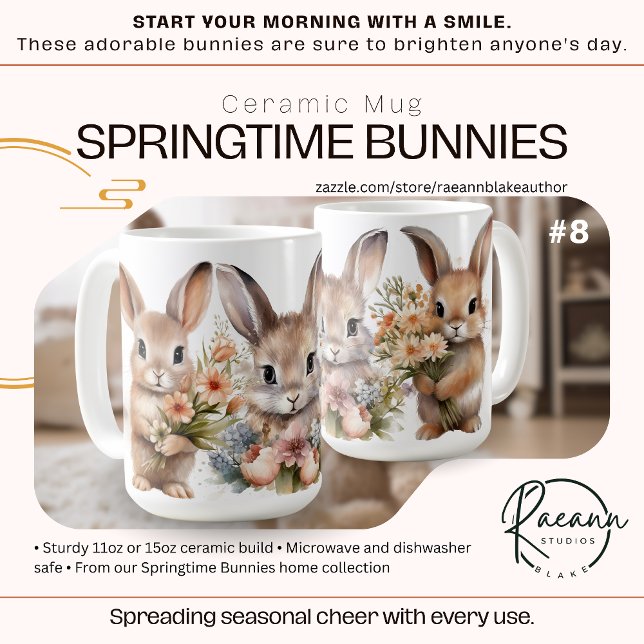 Tasse "Springtime Bunnies" zur Keramik (Von Creator hochgeladen)
