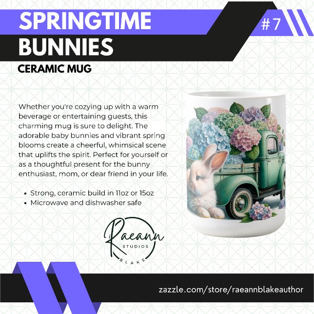 Tasse "Springtime Bunnies" zur Keramik (Von Creator hochgeladen)