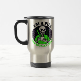 Tasse squelette joyeux en vert néon