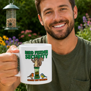 Tasse Squirrel drôle de la sécurité de la mangeoir