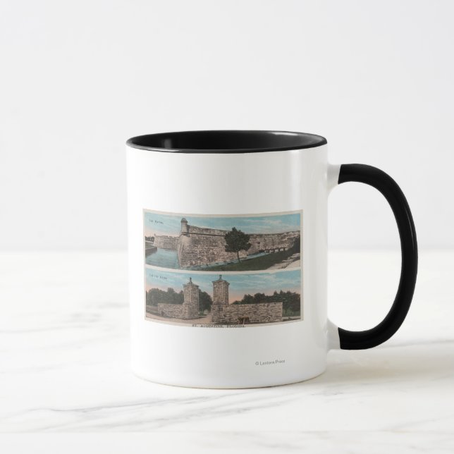 Tasse St. Augustine, FL - Vue de Ft. Marion & City (Droite)
