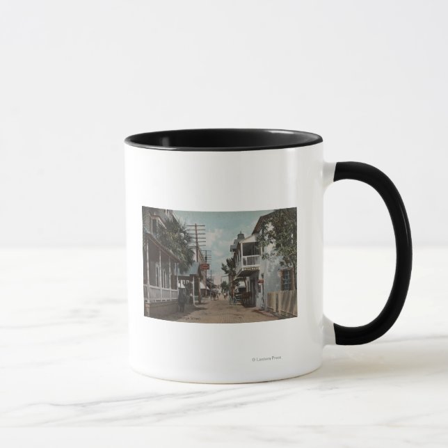 Tasse St. Augustine, Floride - Vue sur St. George St. (Droite)