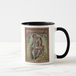 Tasse St Mark à son bureau