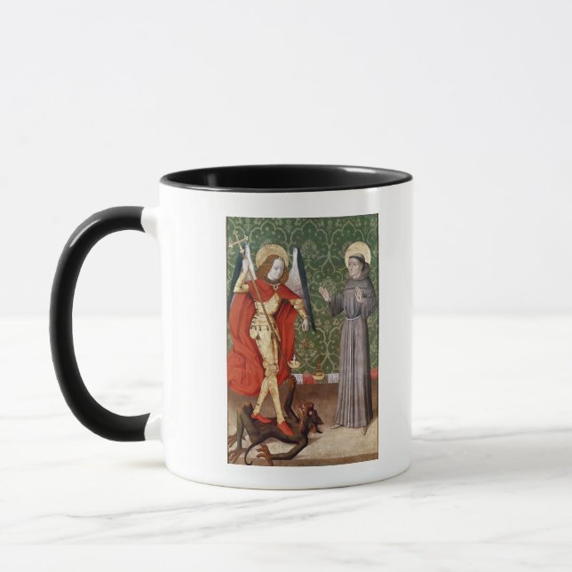 Tasse St Michael et St Francis d'Assisi, c.1480 (Gauche)