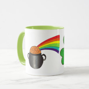 Tasse St. Patrick's Day Rainbow Pot of Gold Shamrock