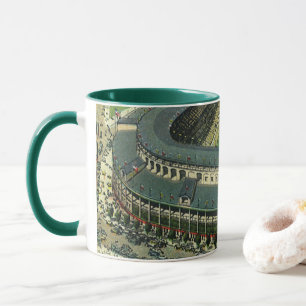 Tasse Stade de baseball vintage, Vue aérienne
