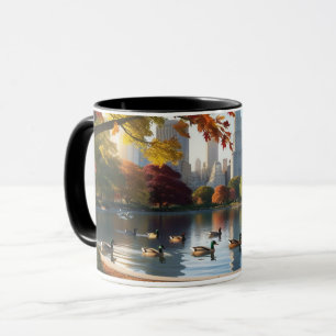 Tasse - Stadtpark mit Enten
