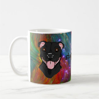 Tasse staffy noire