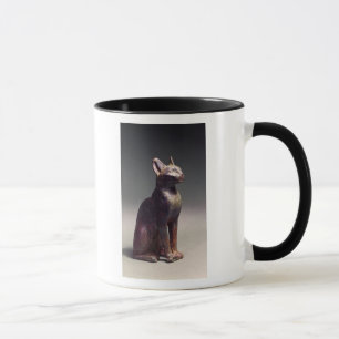 Tasse Statuette d'un chat avec des boucles d'oreille