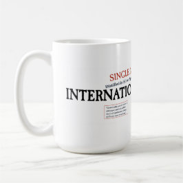 Tasse/Steine/Thermalkaffees "Weißes Etikett" Kaffe Kaffeetasse