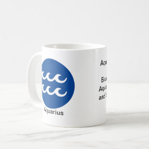 Tasse - Sternzeichenfarbe für Wassermann