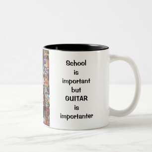 Tasse stoppée importante de guitare de jeu de