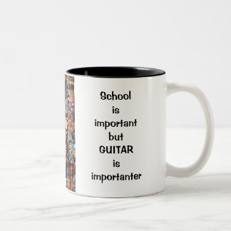 Tasse stoppée importante de guitare de jeu de