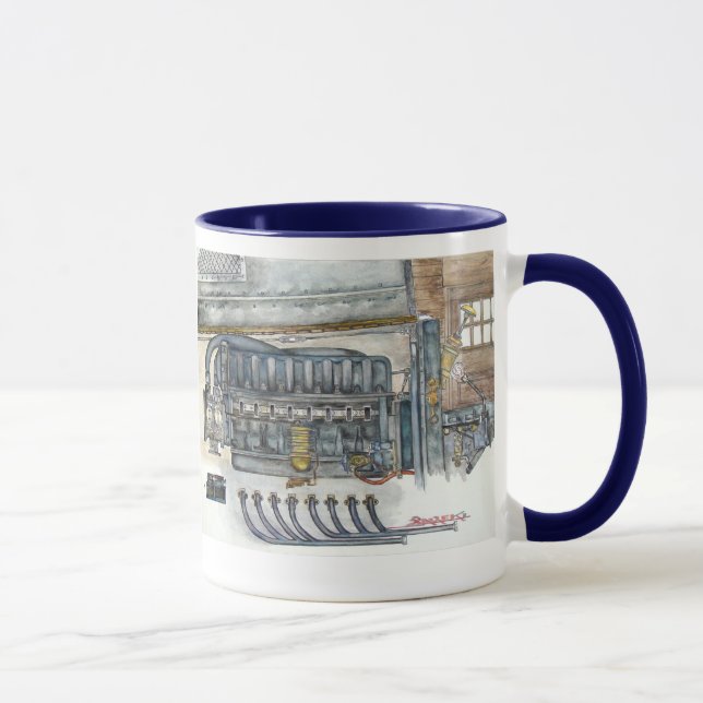 Tasse strai8, moteur du bleu 6 (Droite)