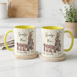 Tasse Stripe Daddy Bear Cadeau de la Fête des Père