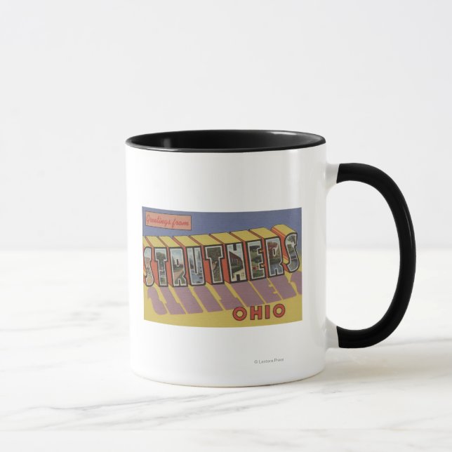 Tasse Struthers, Ohio - Scènes de grandes lettres (Droite)