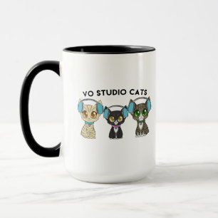 Tasse Studio Chats Musique à deux tons