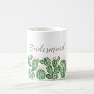 Tasse succulente de demoiselle d'honneur de