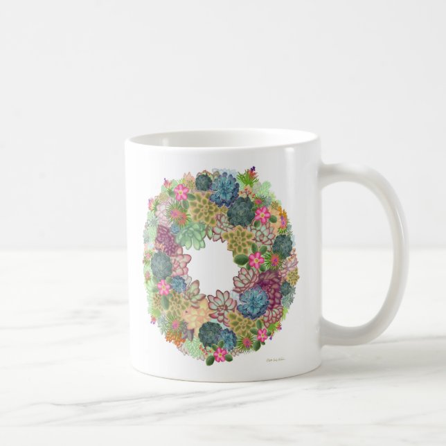 Tasse succulente de guirlande de désert (Droite)