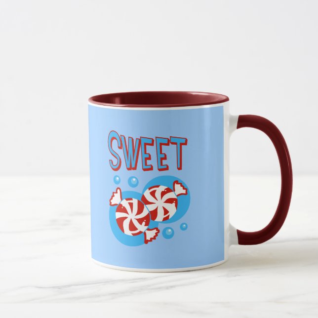 Tasse Sucrerie de menthe poivrée (Droite)
