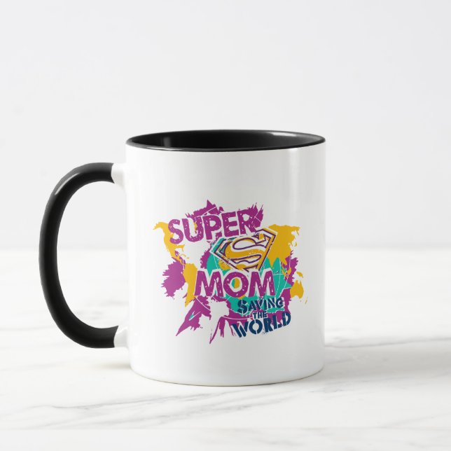 Tasse Super Maman sauve le monde (Gauche)