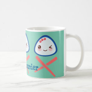 Tasse superbe de meurtre de Kawaii Musubi