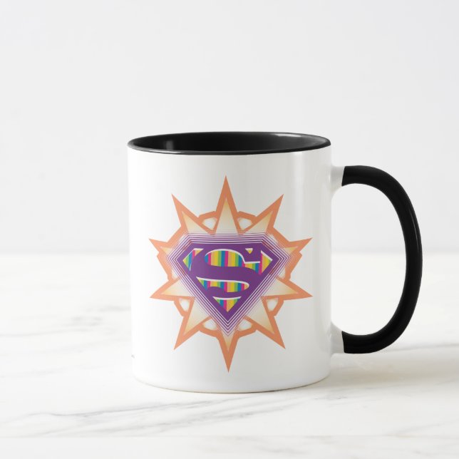 Tasse Supergirl Orange Starburst (Droite)