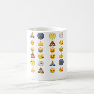 Tasse supérieure de collection d'emoji