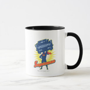 Tasse Superman lève une voiture 2