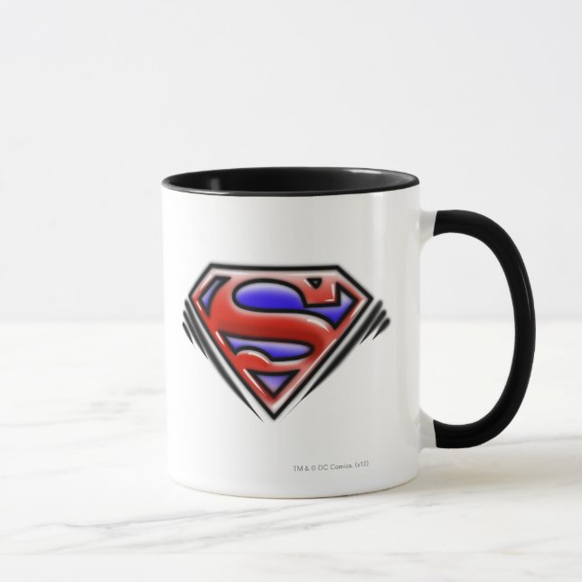 Tasse Superman S-Shield | Logo Red Airbrush (Droite)