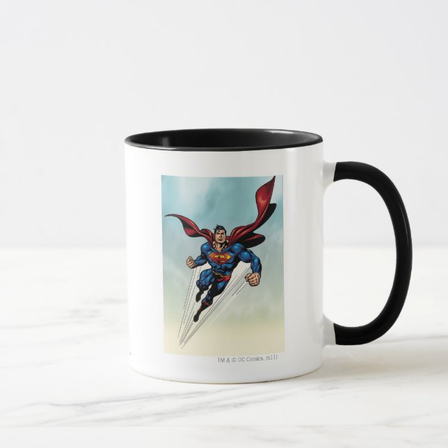 Tasse Superman saute vers le haut (Droite)