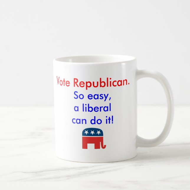 Tasse surdimensionnée républicaine de vote (Droite)