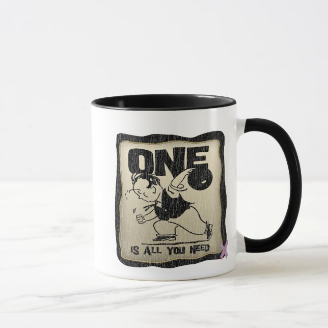 Tasse Survivant drôle de cancer du testicule (Droite)