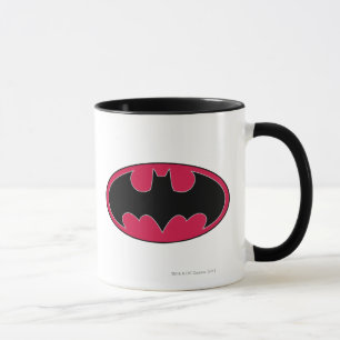 Tasse Symbole Batman Logo noir rouge