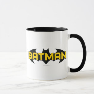 Tasse Symbole Batman   Nom Logo jaune et noir