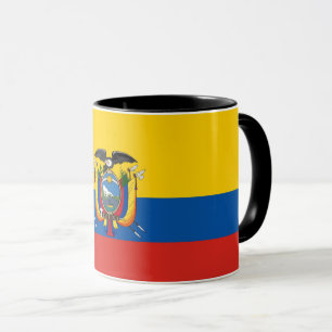 Tasse Symbole de drapeau de pays de l'Equateur longtemps