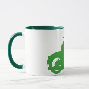 Tasse Symbole moto vert