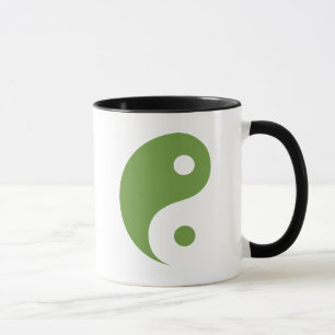 Tasse Symbole taoïste du Yin Yang vert