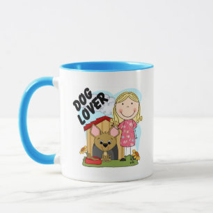 Tasse T-shirts et cadeaux blonds de fille d'amoureux des