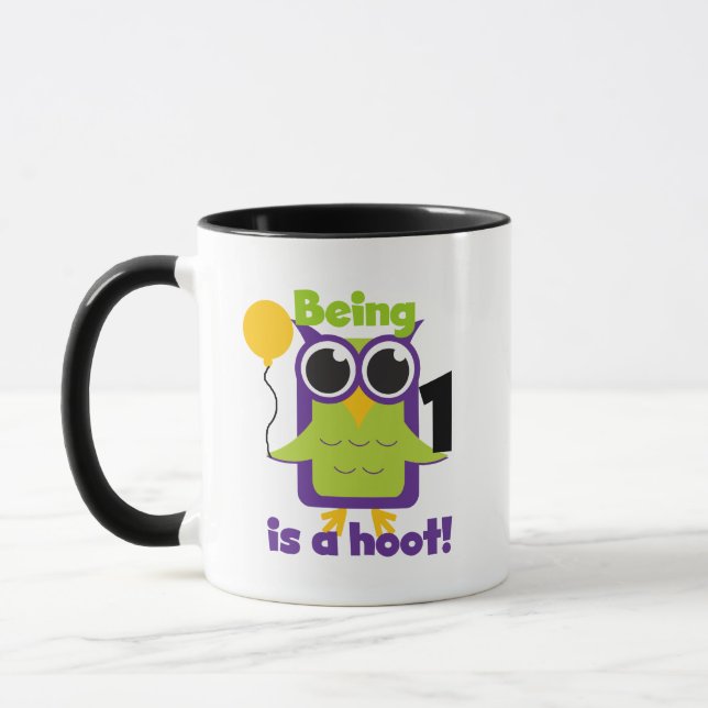 Tasse T-shirts et cadeaux d'anniversaire de Hoot Owl 1er (Gauche)